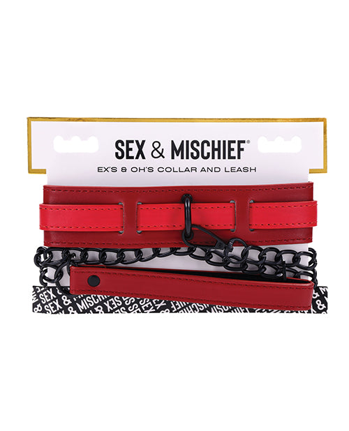 Sex & Mischief Ex's & Oh's Collar & Leash