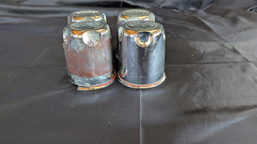 Set of 4 Vintage American Racing Push-Through Center Caps