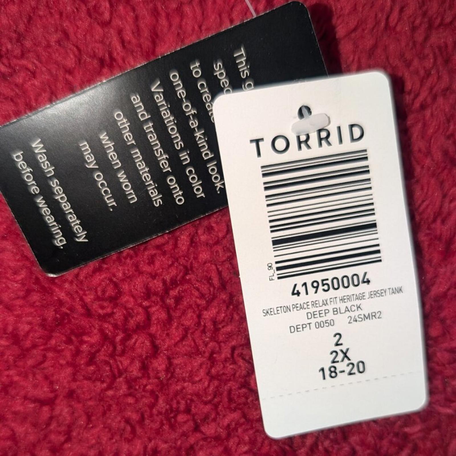 🖤 Torrid Heritage Skeleton Peace Relax Fit Tank 🖤