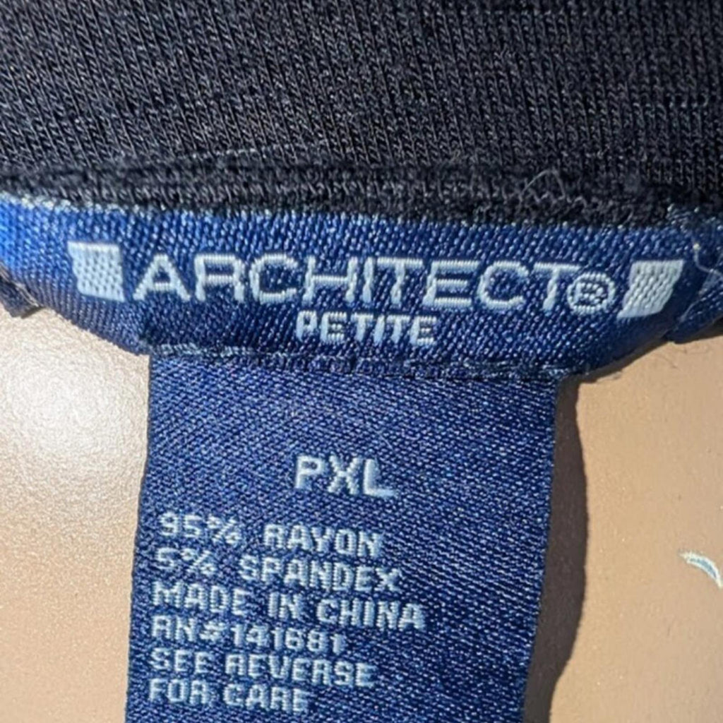 Architect Petite Black Long Sleeve Top PXL