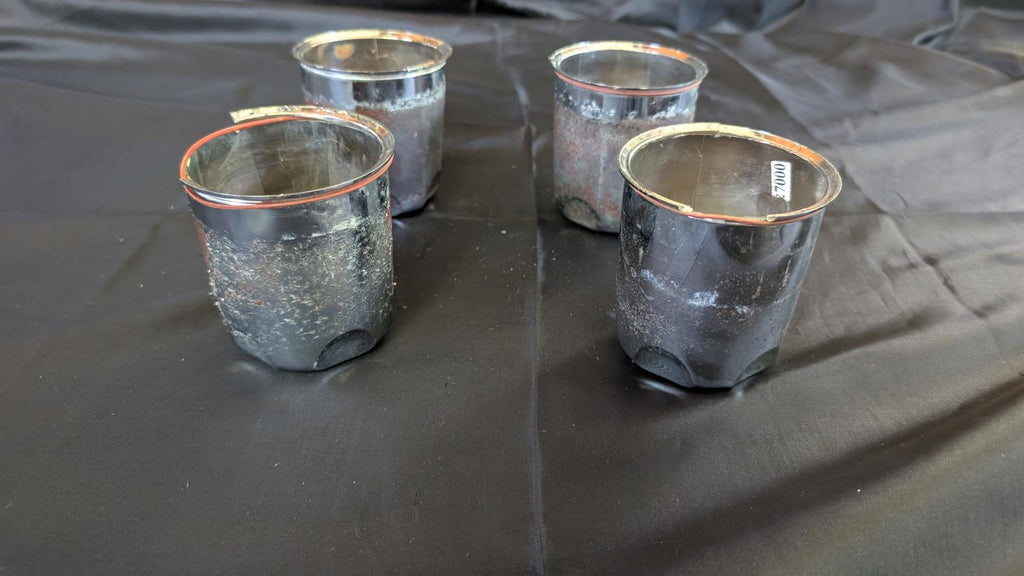 Set of 4 Vintage American Racing Push-Through Center Caps