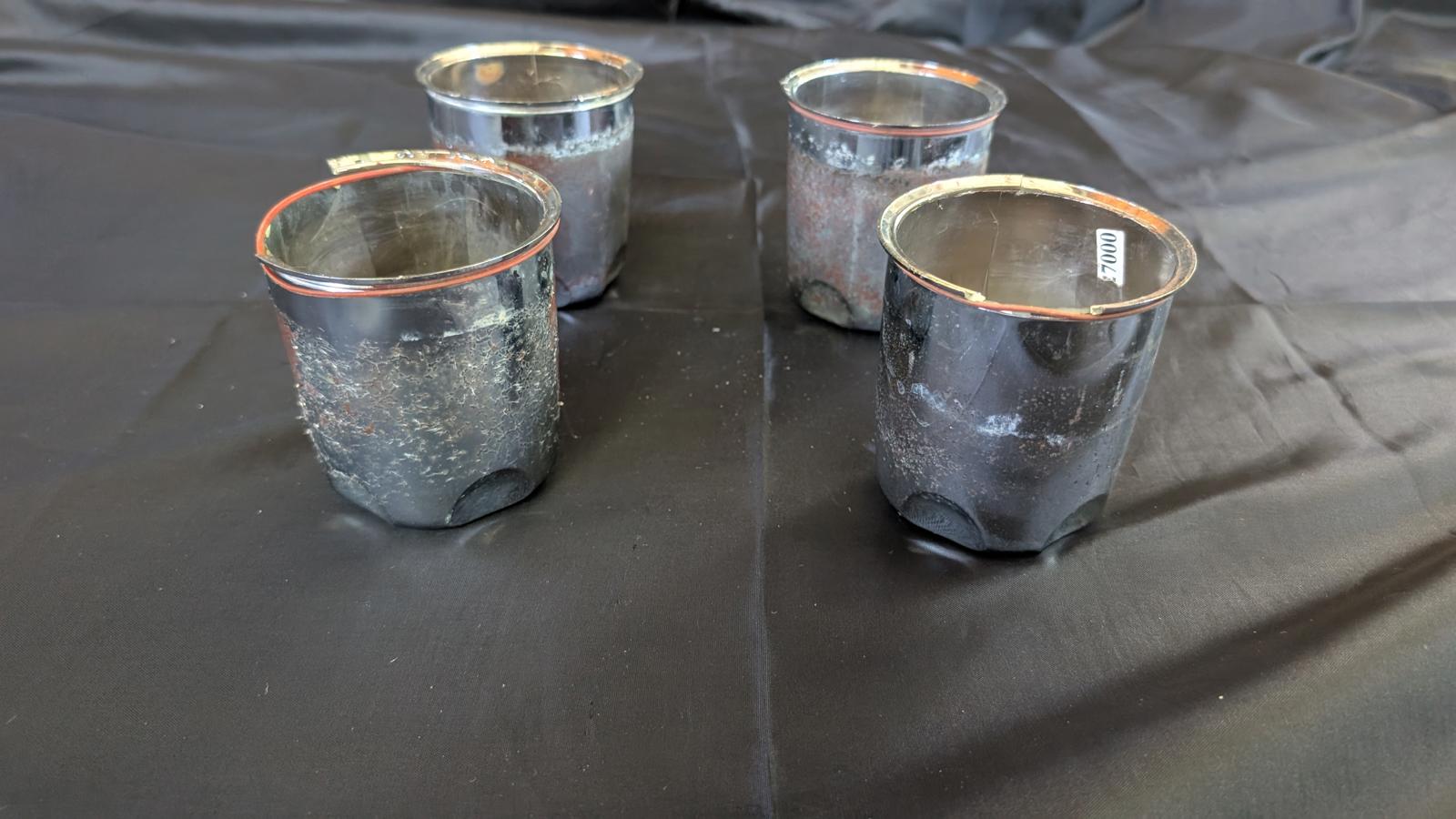 Set of 4 Vintage American Racing Push-Through Center Caps